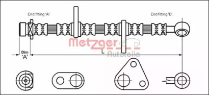 Шлангопровод METZGER 4113279